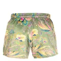 ETRO flower-print swim shorts - Green