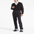Prada belted wool trousers - Black