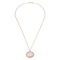 Chopard 18kt rose and white gold diamond Happy Spirit pendant necklace - Pink
