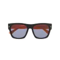 Dsquared2 Eyewear embossed-logo square-frame sunglasses - Black