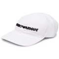 Emporio Armani embroidered logo baseball cap - White