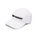 Emporio Armani embroidered logo baseball cap - White