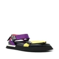 Moschino colour-block touch-strap sandals - Pink