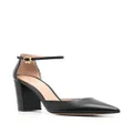 Gianvito Rossi Piper Anklet 100mm leather pumps - Black
