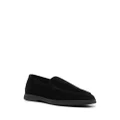 Scarosso suede-finish loafers - Black