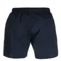 Jil Sander embroidered-logo swim shorts - Blue