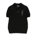 Neil Barrett Kids embroidered-logo short-sleeve T-shirt - Black