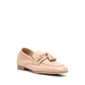 Casadei chunky chain-link leather loafers - Neutrals