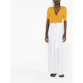 Brunello Cucinelli belted wide-leg trousers - White