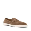 Tod's suede penny loafers - Brown