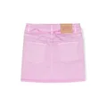 Scotch & Soda logo-patch denim skirt - Pink