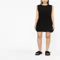 Moncler elasticated sleeveless minidress - Black