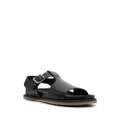 Buttero open-toe leather sandals - Black