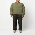 Y-3 quilted padded bomber jacket - Green