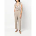 Brunello Cucinelli high-waisted trousers - Brown