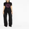 Versace Crystal Medusa logo cotton T-shirt - Black