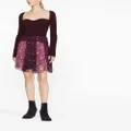ISABEL MARANT floral-print cotton-silk miniskirt - Purple