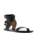 ISABEL MARANT stud-embellished leather sandals - Black
