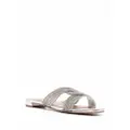 Aquazzura Gatsby flat sandals - Silver