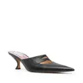 Thom Browne 75mm cut-out leather mules - Black