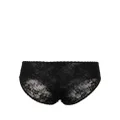 Dolce & Gabbana x Kim K floral lace briefs - Black
