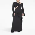 Balenciaga Knot detail cut-out gown - Black