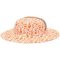 Moncler all-over graphic-print sun hat - Orange