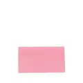 Balenciaga embossed-logo leather cardholder - Pink