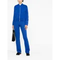 Burberry chain-print zipped track jacket - Blue