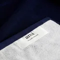AMI Paris Ami de Coeur motif towel - Blue