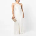 Michelle Mason single-shoulder maxi dress - White