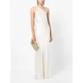 Michelle Mason single-shoulder maxi dress - White
