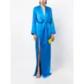 Michelle Mason tie front kimono gown - Blue