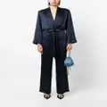 Michelle Mason tie-front kimono jumpsuit - Blue