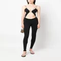 Amazuìn cut-out stretch-design jumpsuit - Black