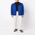 Kiton slouchy-hood high-neck jacket - Blue