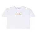 Aspesi Kids logo-print cotton T-shirt - White