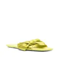 Stuart Weitzman bow-detail open-toe slides - Green