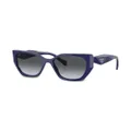 Prada Eyewear logo cat-eye frame sunglasses - Blue