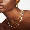 Monica Vinader dangle-design earrings - Gold