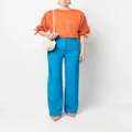 Alberta Ferretti straight-leg tailored trousers - Blue
