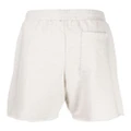 izzue logo-print cotton shorts - Grey