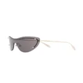 Alexander McQueen Spike Studs cat-eye sunglasses - Gold