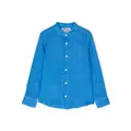 MC2 Saint Barth Kids long-sleeve linen shirt - Blue