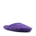 Versace Versace Allover towel slippers - Purple