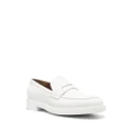 Gianvito Rossi leather penny loafers - White