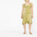 Victoria Beckham fringe-detail sleeveless dress - Green