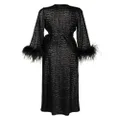 Gilda & Pearl Seraphina long robe - Black