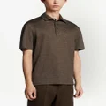 Zegna Pure Linen short-sleeve polo shirt - Brown
