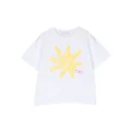 There Was One Kids Sun-print cotton T-Shirt - White